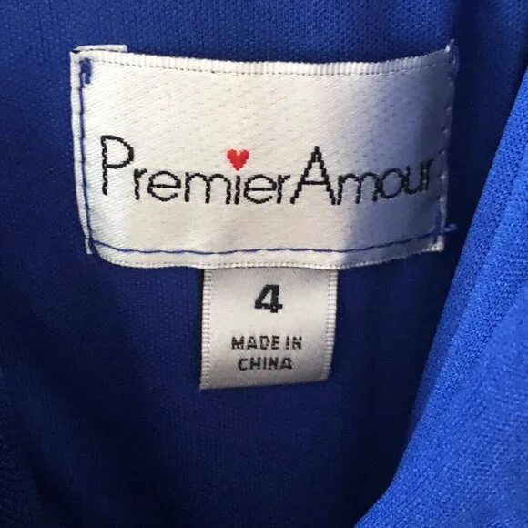 Women's Premier Amour Blue Ombre Sleeveless Maxi Dress Size 4 - Picture 14 of 15